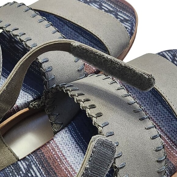 Muk Luks Gray and Brown Sandals - Picture 7 of 11